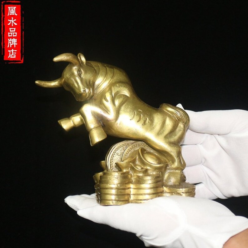 Cabayesta Opening Pure Copper Cattle Ornaments Zodiac Cattle Etsy