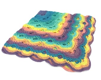 Rainbow Crochet Blanket