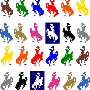3&quot; Wyoming Cowboys &quot;Steamboat&quot; Bucking Hors3