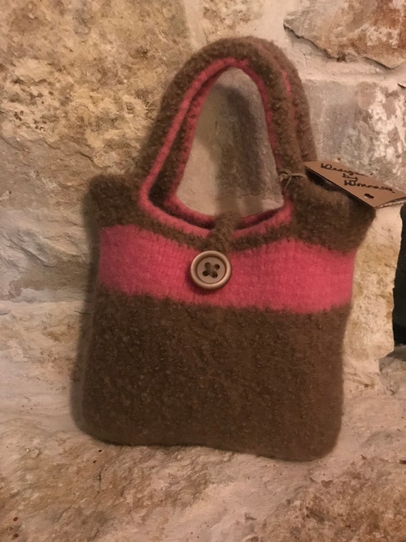 felted wool purse
