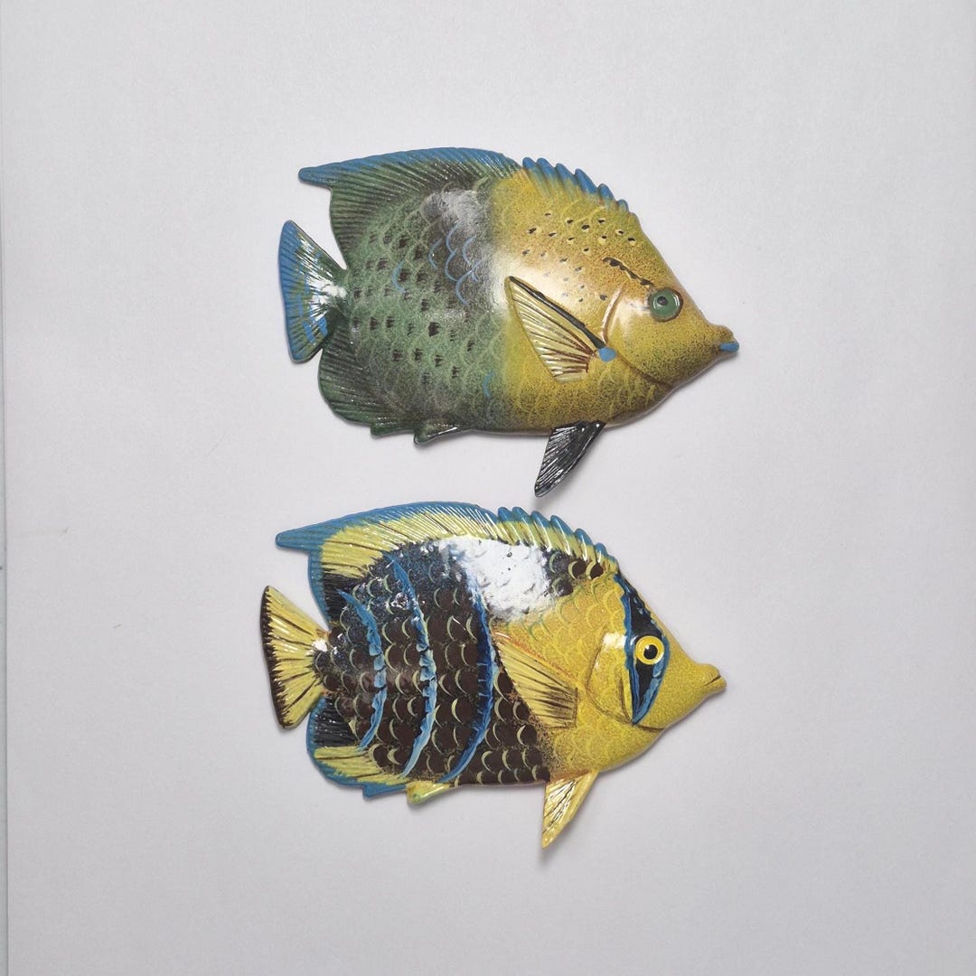 Tropical Fish Refrigerator Magnets, 2 Pieces, Free Shipping (17219 ...
