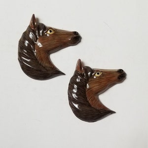 Horse Refrigerator Magnets, 2 Pieces, Free Shipping (19319), Horse Magnets, Pony Magnet, Magnetslady,pq