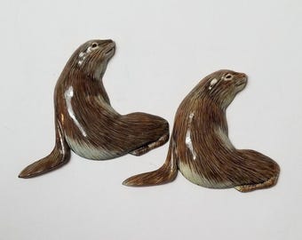 Sea Lion Refrigerator Magnets, 2 Pieces, Free Shipping (69326), Sea Lion Magnets, Sea Lion Magnet, Magnetslady,pq