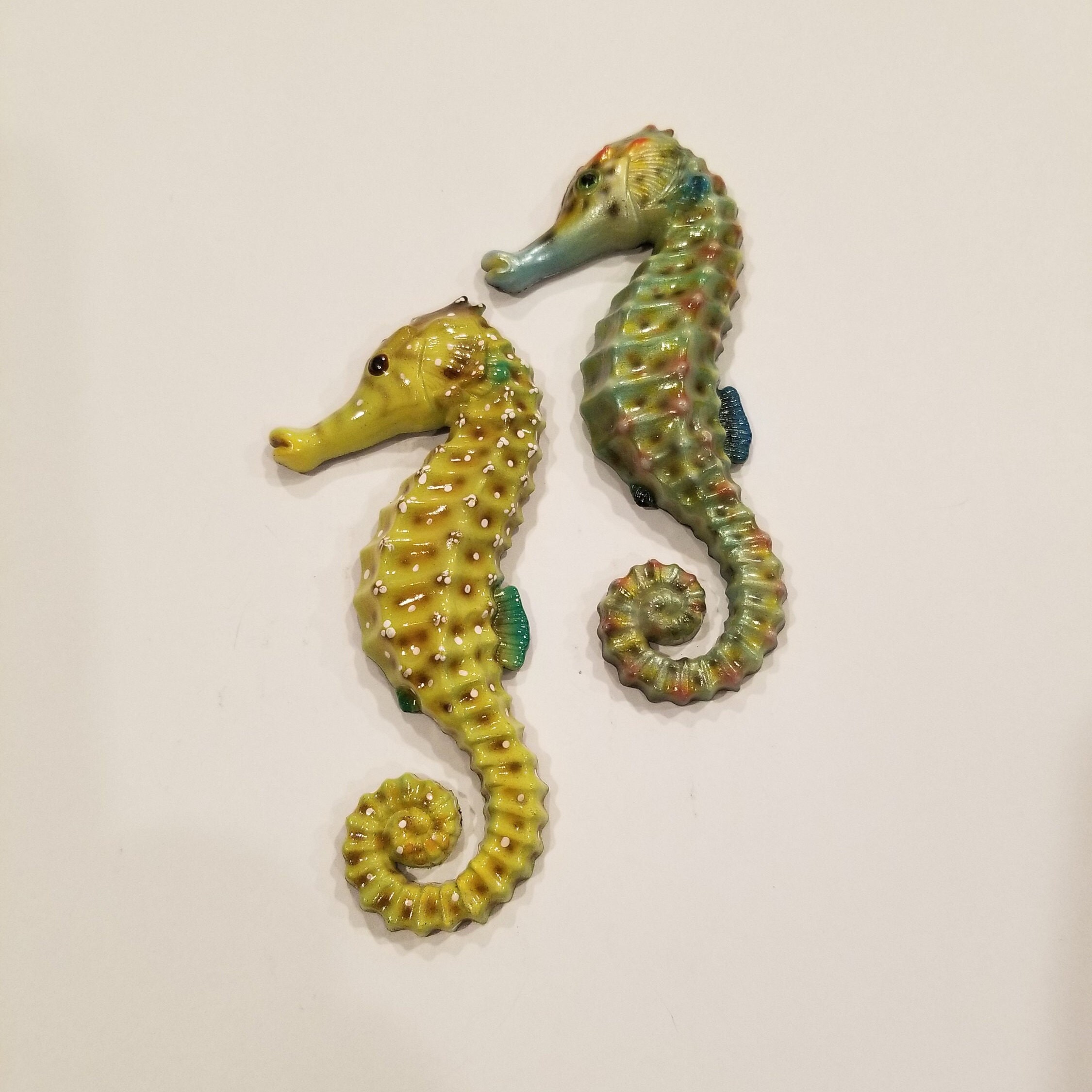Blue - Quirklets Handpainted Clay Seahorse Fridge Magnet 25 main image 1