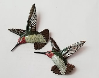 Hummingbird  Refrigerator Magnets, 2 Pieces, Free Shipping (23224), Hummingbird Magnets, Bird Magnet, Magnetslady,pq