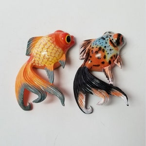 Koi Fish Refrigerator Magnets, 2 Pieces, Free Shipping (24524), Koi Fish Magnets, Koi Fish Magnet, Magnetslady,pq