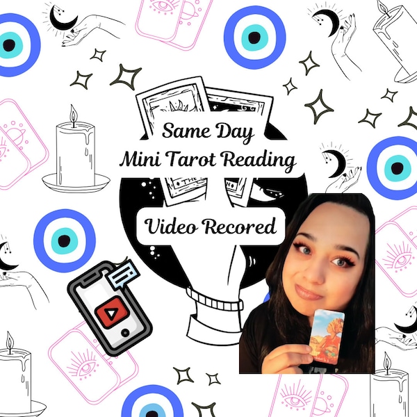 Same Day Mini Tarot Reading- Ask me anything! - 1 or 2 questions - 5 - 10 min Video Recording