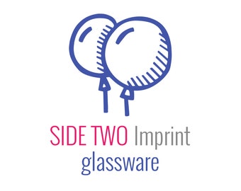 Side Two Imprint Color For Glassware