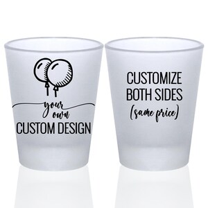 Custom Shot Glasses Party Favors for Guests in Bulk Personalized Shot Glasses Custom Design Logo Monogram Party Gifts for Guests Gift Bags image 3