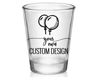 Custom Shot Glasses Party Favors for Guests Custom Logo Design Party Gifts Personalized Shot Glasses Birthdays Retirement Holidays Vacation
