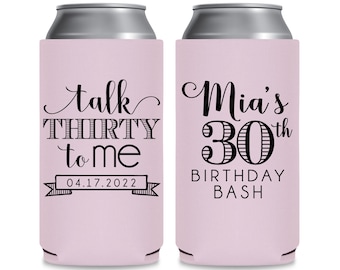 Dirty 30 Birthday Party Gifts Slim Can Coolers Dirty Thirty Beer Holder 30th Birthday Favors Talk Thirty To Me 30th Birthday Decorations