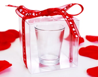 Clear Gift Boxes | 50 Units | Perfect For Our Shot Glasses Party Favors