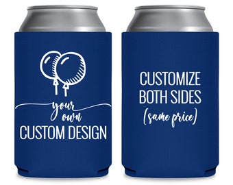 Custom Can Coolers Party Decorations Holiday Party Favors Personalized Cooler Stocking Stuffers Promotional Items & Marketing Materials