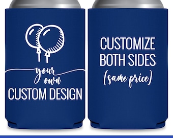 Custom Can Coolers Party Decorations Holiday Party Favors Personalized Cooler Stocking Stuffers Promotional Items & Marketing Materials