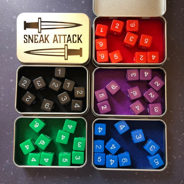 Sneak Attack Rogue dice set