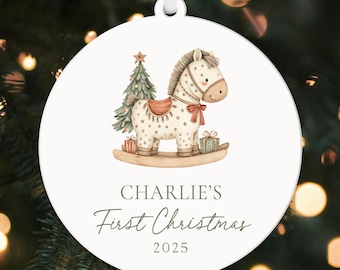 Baby's First Christmas Ornament KS134  || My First Christmas Baby Christmas Keepsake Personalised Ornament Baby Gift for Boy Christmas Gift