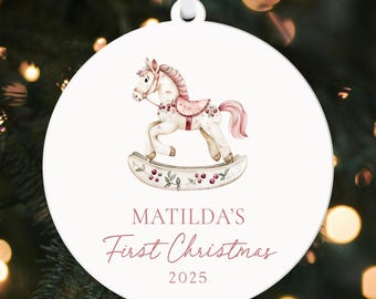 Baby's First Christmas Ornament KS135  || My First Christmas Baby Christmas Keepsake Personalised Ornament Baby Gift for Boy Christmas Gift