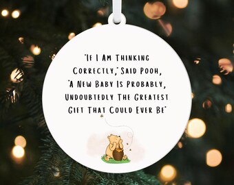 New Baby Christmas Ornament KS110 || My First Christmas Baby Christmas Keepsake Personalised Ornament Baby Gift for Boy Present Gift