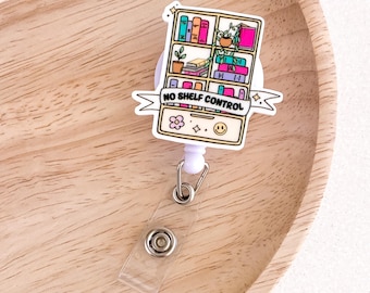 Nurse Badge Reel PR60| Retractable Badge Reel Funny Badge Reel Book Lover Badge Healthcare Badge Reel Plant Lover Student Nurse Doctor Badge
