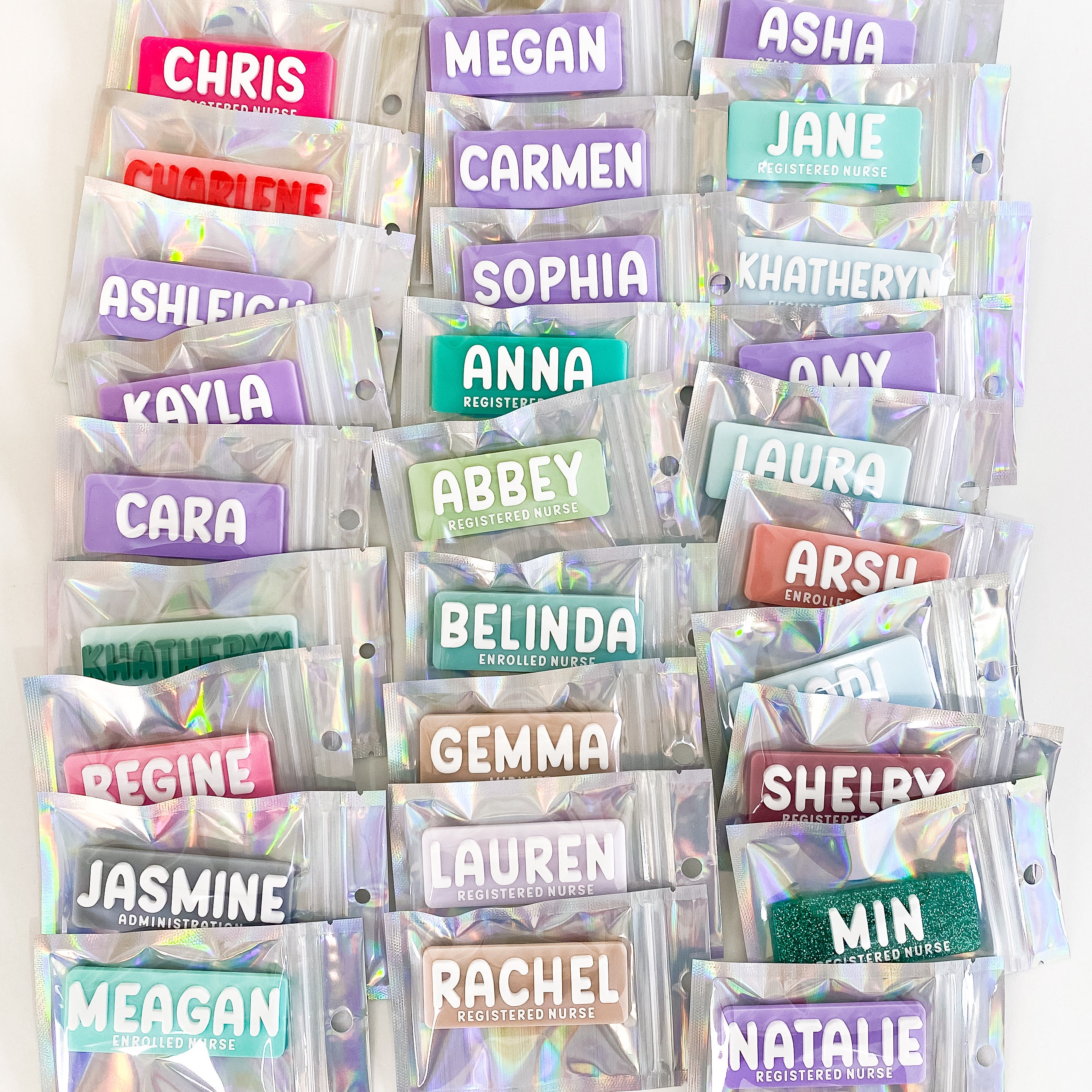 Personalised Name Badge BG58 | Registered Nurse Name Badges For Midwife Teacher Name Badge for Medical Student Name Tag for Educator Badges
