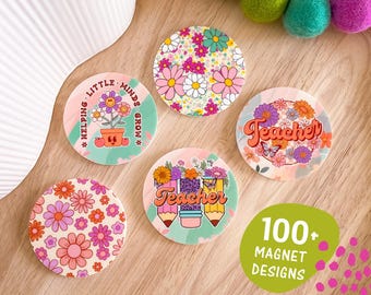 Teacher Magnets  || End of year Teacher Gift Thank you Teacher Appreciation Gift Educator Gift Best Teacher Gift Teacher Ornament Magnets