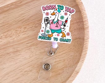 Funny Goose Badge Reel PR52 | Nurse Badge Reel Funny Badge Reel Medical ID Badge Holder Healthcare ID Badge Reel OT Badge Reel Doctor