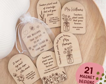 Teacher Gift Magnet | End of year Teacher Gift Thank you Teacher Appreciation Gift Educator Gift Student Gift Best Teacher Magnet