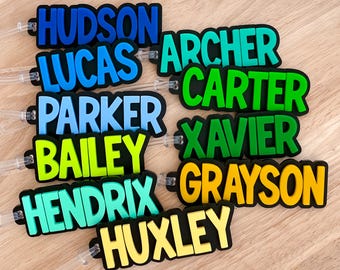 Personalised Kids Name Bag Tags STY B | Kids School Bag Tag Kids Bag Tags Daycare Bag Tag Kids Backpack Name Tag Name Tag Backpack Keychains