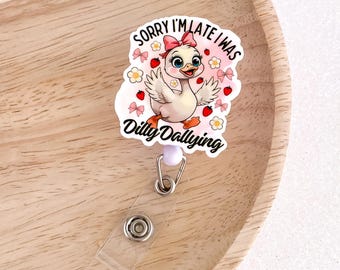 Funny Goose Badge Reel PR46 | Retractable Badge Reel Funny Badge Reel Medical ID Badge Holder Healthcare ID Badge Reel OT Badge Reel Doctor