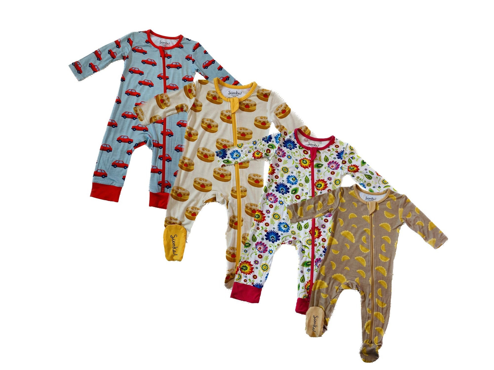Bamboo Viscose Baby Rompers With Polish Patterns - Etsy