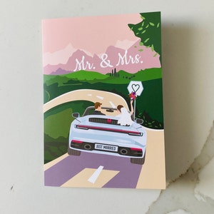 Cartão de casamento engraçado / Cartão de casamento Ride or Die Duo / Cartão de casamento