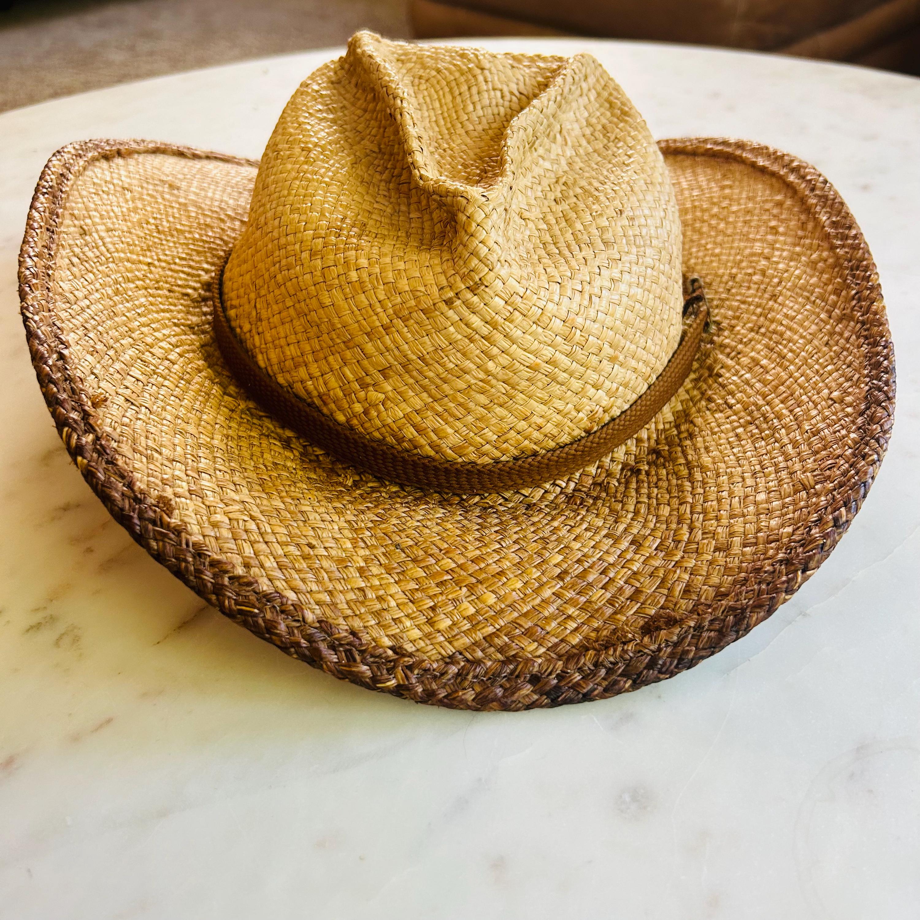 Chapeau Plage Rando Rodéo Chapeau Cowboy En Paille Tissée