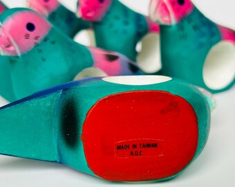 トロピカル パロット ハンドメイド 木製 ピンク ブルー ナプキン