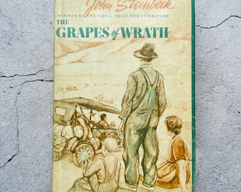 Grapes of Wrath Hardcover Book by John Steinbeck 1964 18th Printing