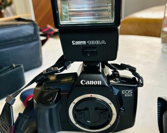 Canon EOS650 Film Camera + Speedlite 188A Flash + Tokina Lens