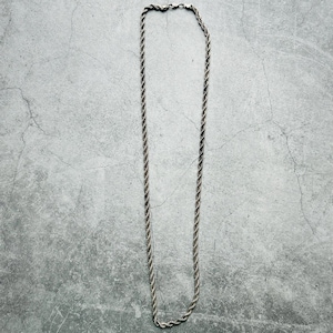 Sterling Silver Twisted Chain Necklace 14&quot;