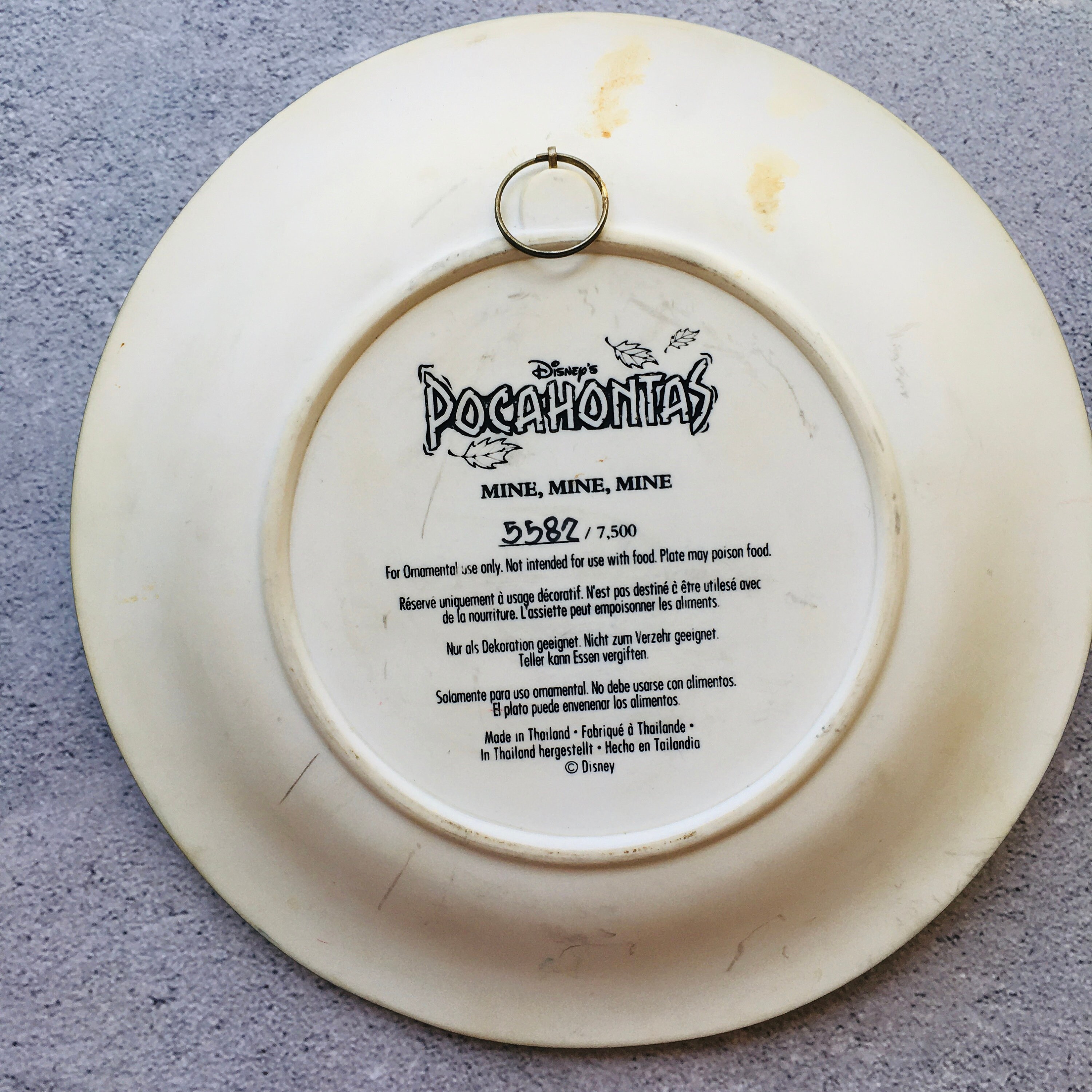 Disney Pocahontas Mine Mine Mine Limited Edition 3D Decorative