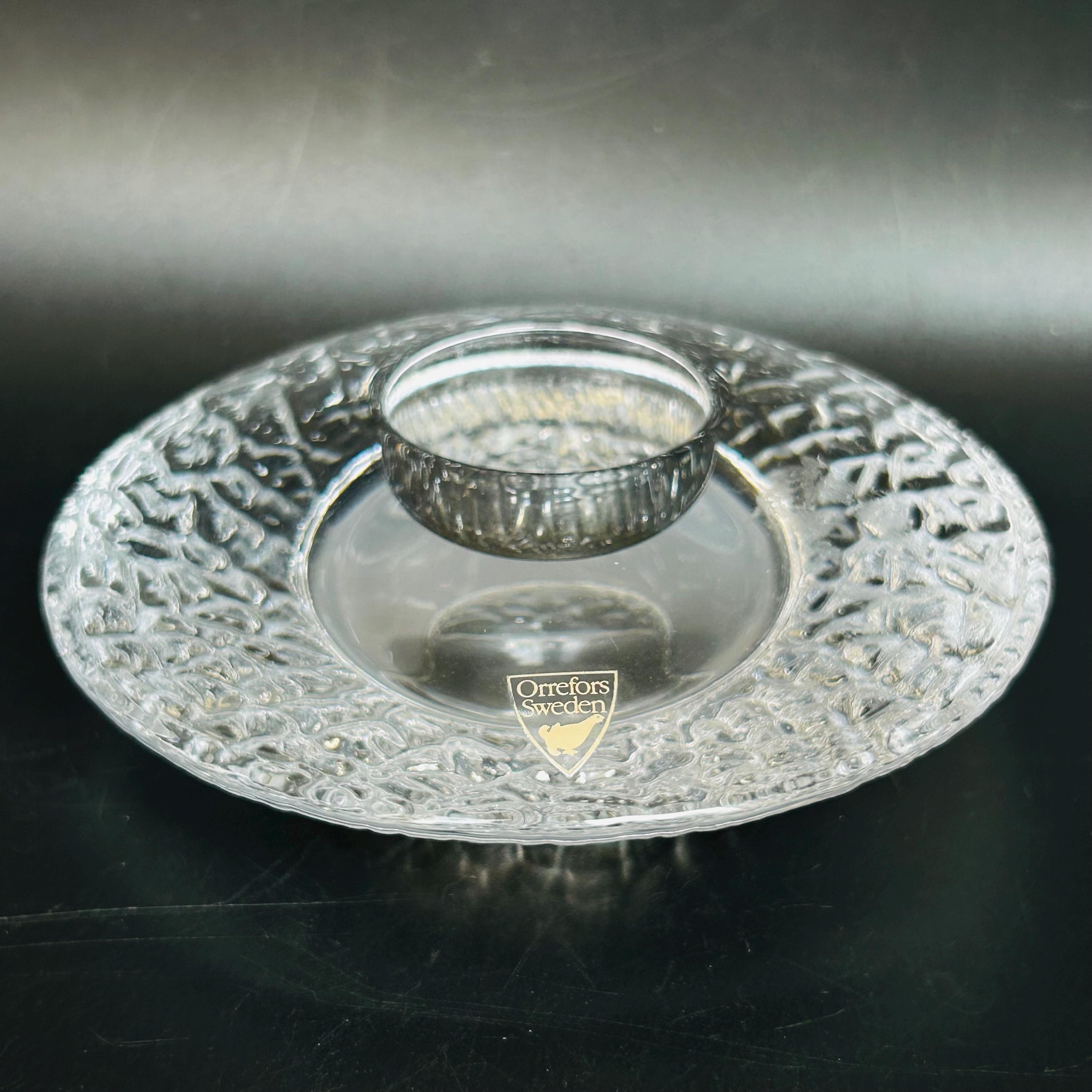 Orrefors Sweden Crystal Disc Votive Candle Holder - Etsy Denmark