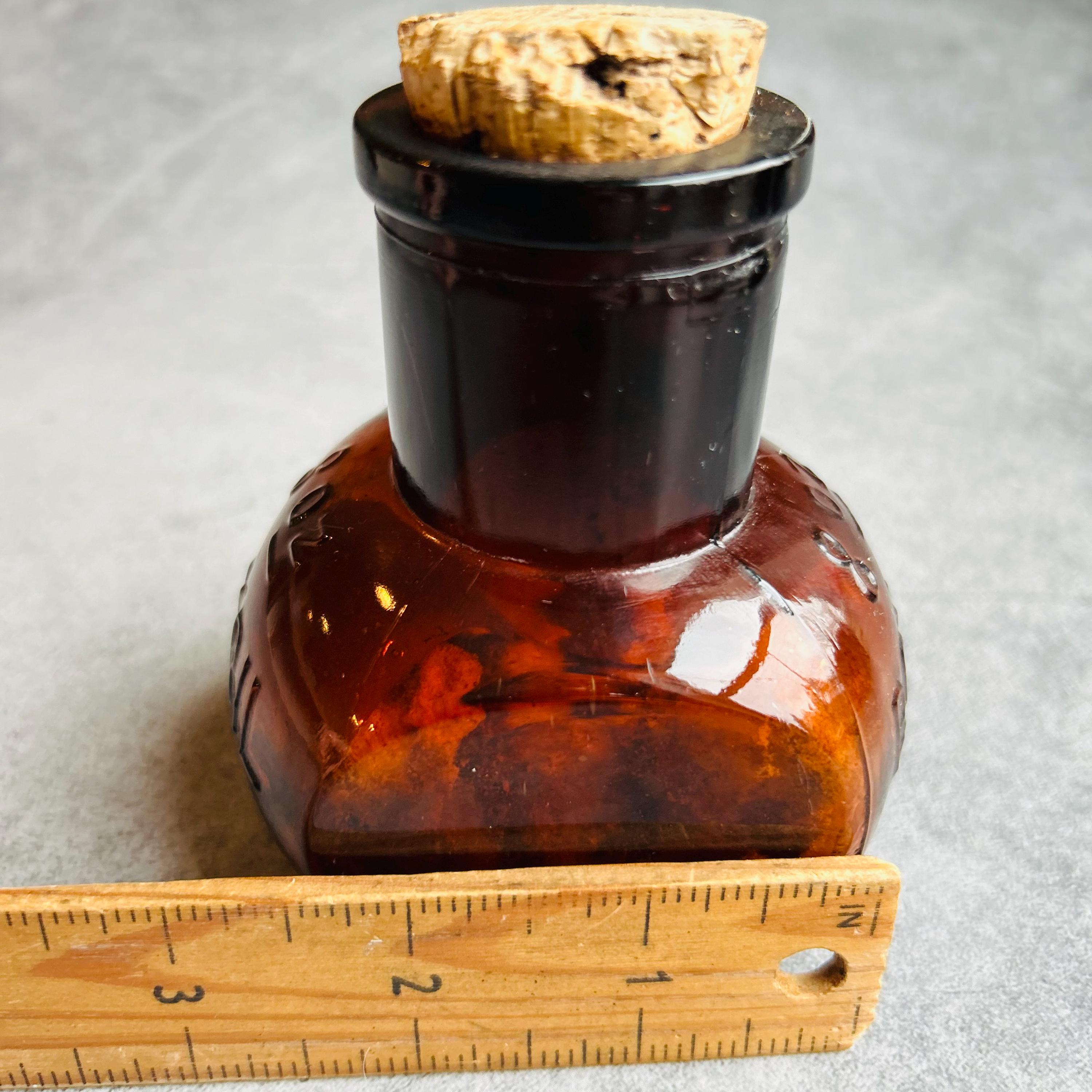 Bovril Amber Glass 8oz Vintage Apothecary Bottle With Cork Lid - Etsy