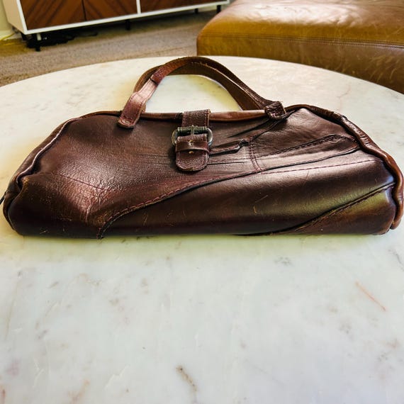 Vintage Burgundy Leather Zip Around Suitcase Travel Bag - Etsy Canada