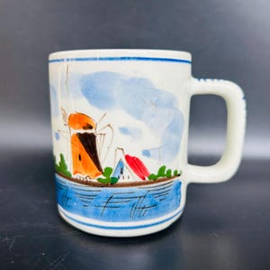 Taza de café con diseño floral colorido de Delft, Holanda