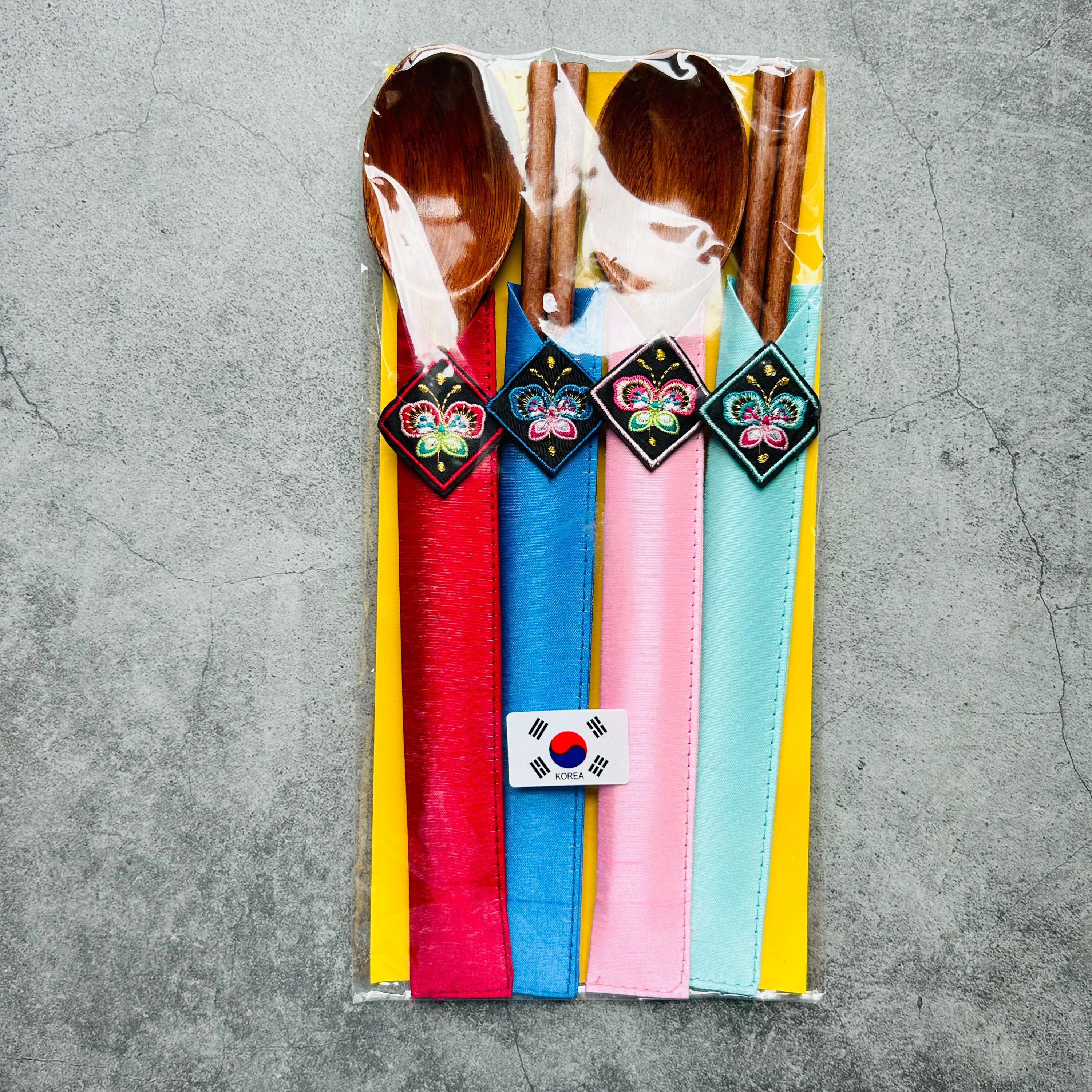 Korean Wood Spoon and Chopstick Set NEW - Etsy