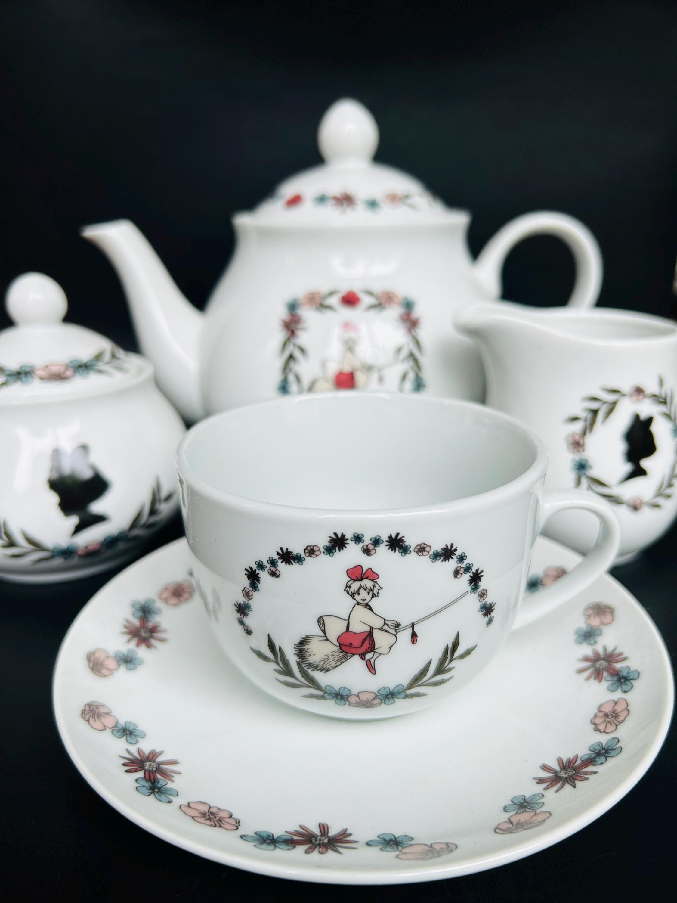 Studio Ghibli Kiki's Delivery Service Teapot Creamer Sugar Teacup