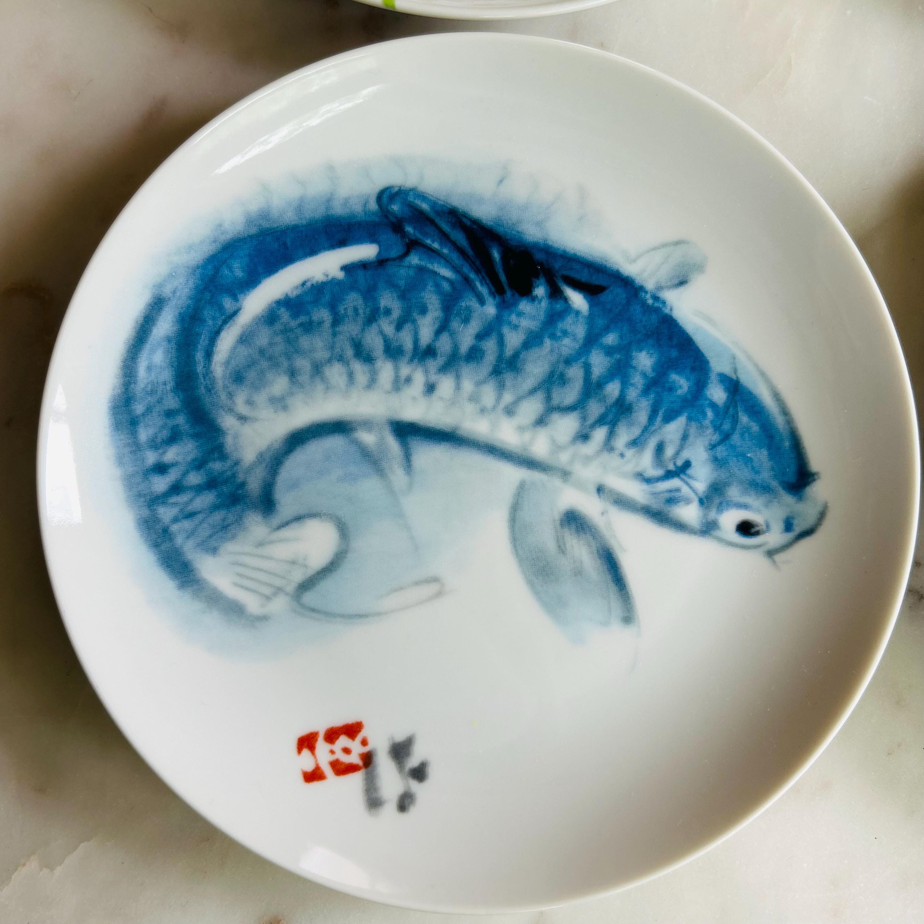 Narumi China Floral Porcelain Koi and Flower Plate Lot of 5 - Etsy