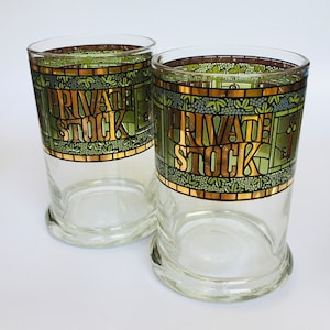Cera Private Stock Lowball Cocktail Glass Barware Lot of 2 Signed