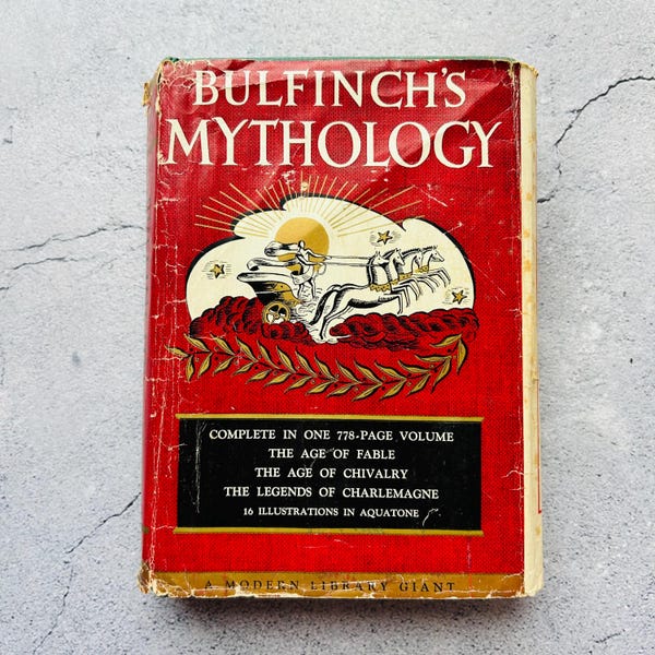 Bulfinch's Mythology Hardcover Book by Thomas Bulfinch The Modern Library