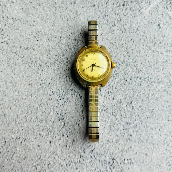 Timex Gold Tone Vintage Womens Wrist Watch for Parts Only - Etsy display picture 1