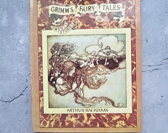 Cuentos de hadas de los hermanos Grimm: Veinte historias, libro de tapa dura ilustrado por Arthur Rakham