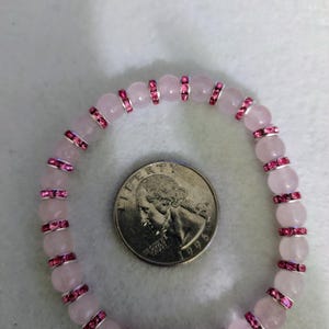 Rose Quartz Best Cancer Awareness Bracelet