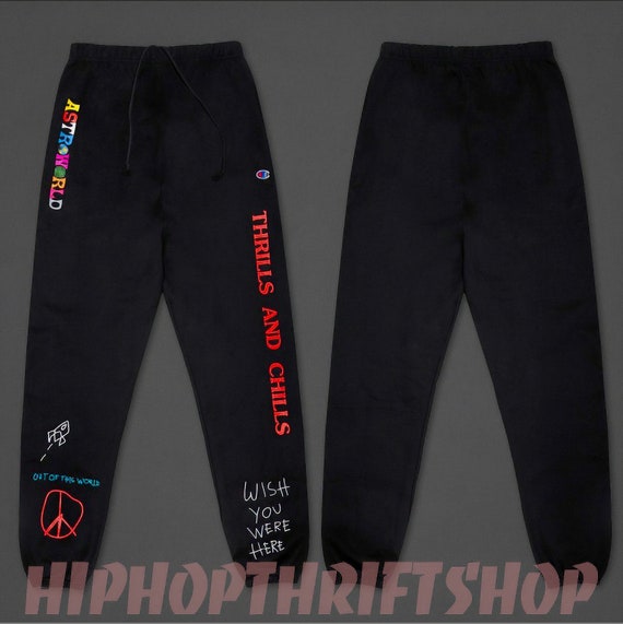 Travis Scott ASTROWORLD Jogger Pants Wish You Were Here | Etsy